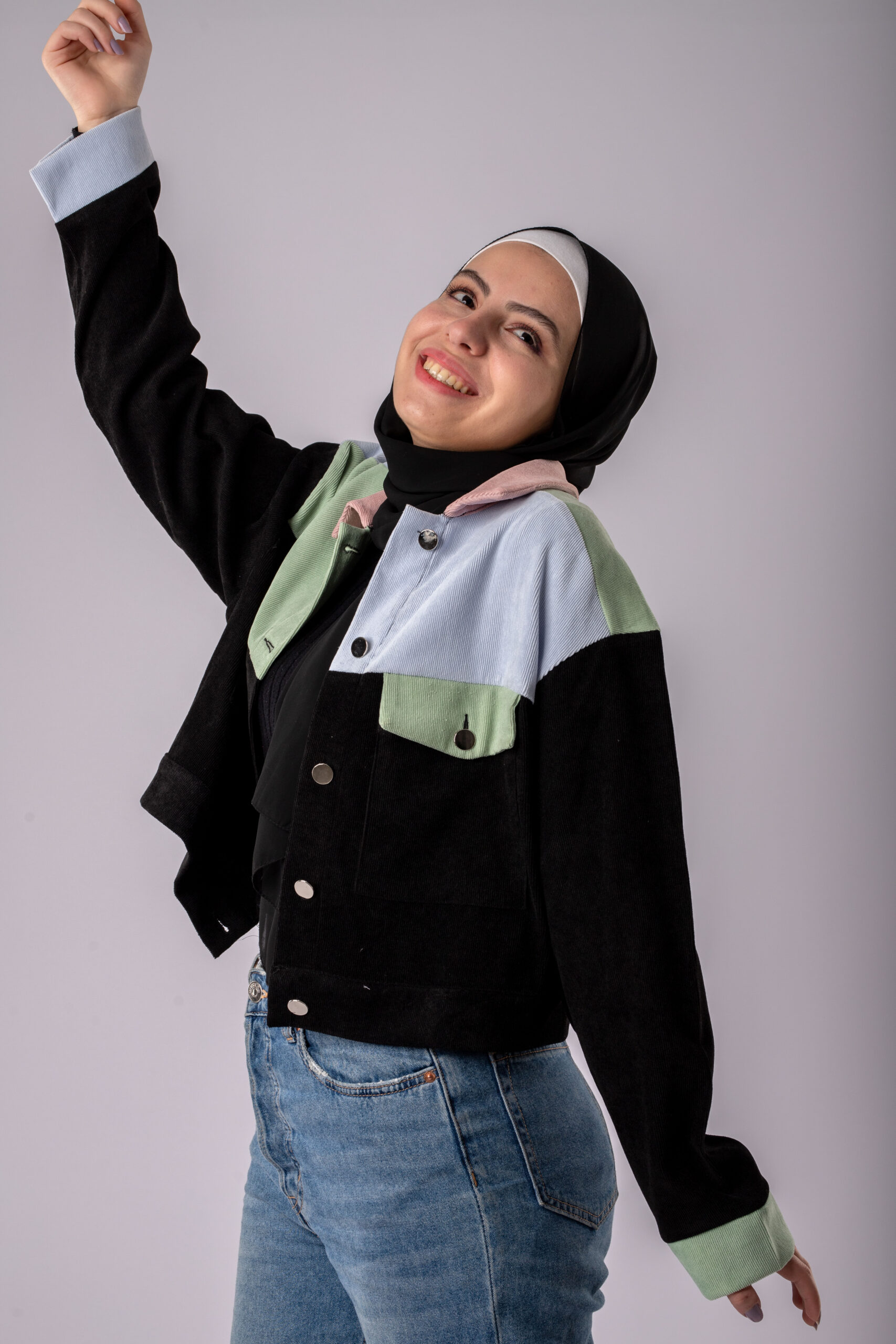 Recycled Denim pants - upcycled clothes -Eco Friendly - green fashion - patchwork jackets  - quilted clothes- Circle Economy  - Sustainable fashion- Zero Waste
