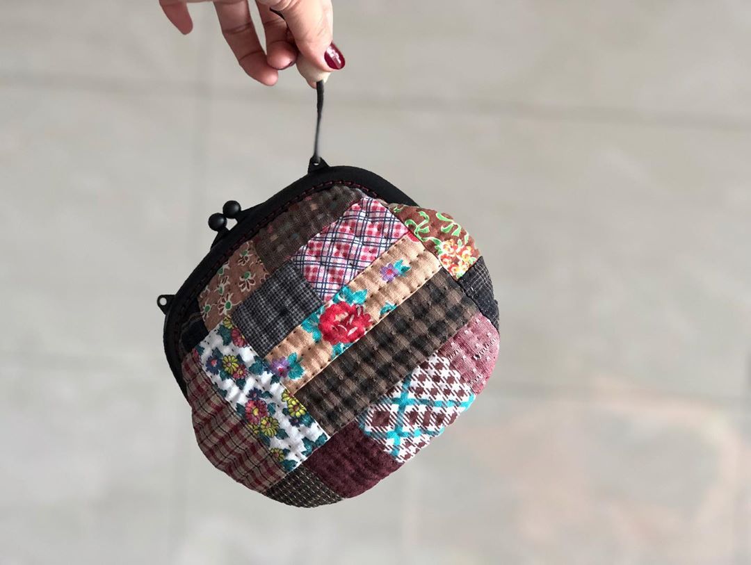 Hand Bag-Recycled Denim Fabric Bag-Eco Friendly - green fashion - patchwork bag - quilted bag - Sustainable fashion- Zero Waste (37)