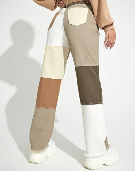 green fashion up-cycled jeans
